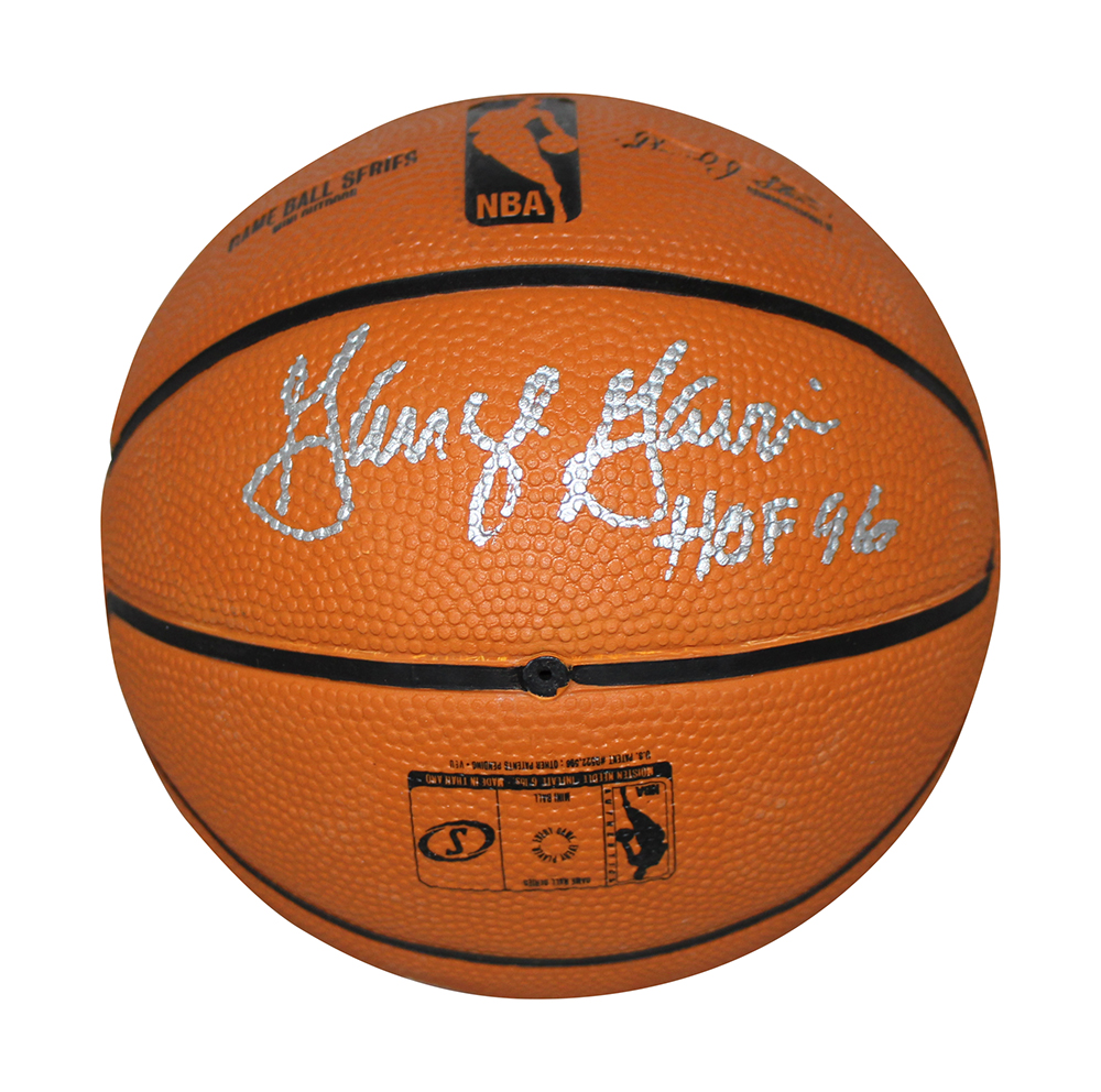 George Gervin Autographed San Antonio Spurs Mini Basketball HOF BAS 30465