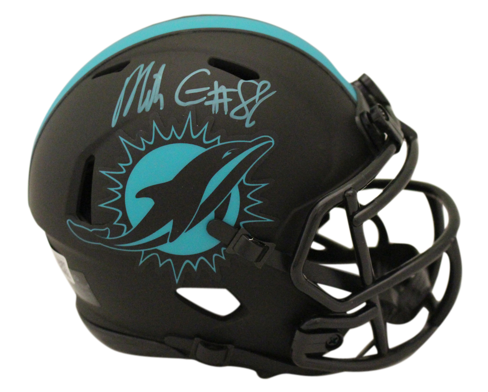 Mike Gesicki Autographed Miami Dolphins Eclipse Mini Helmet Beckett