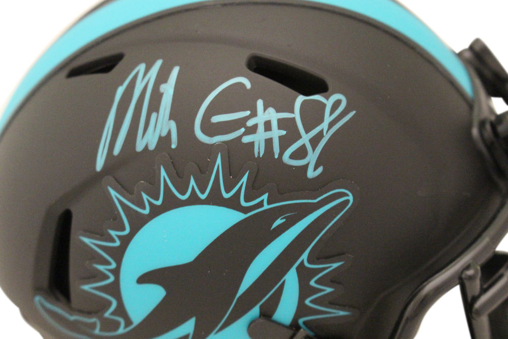 Mike Gesicki Autographed Miami Dolphins Eclipse Mini Helmet Beckett