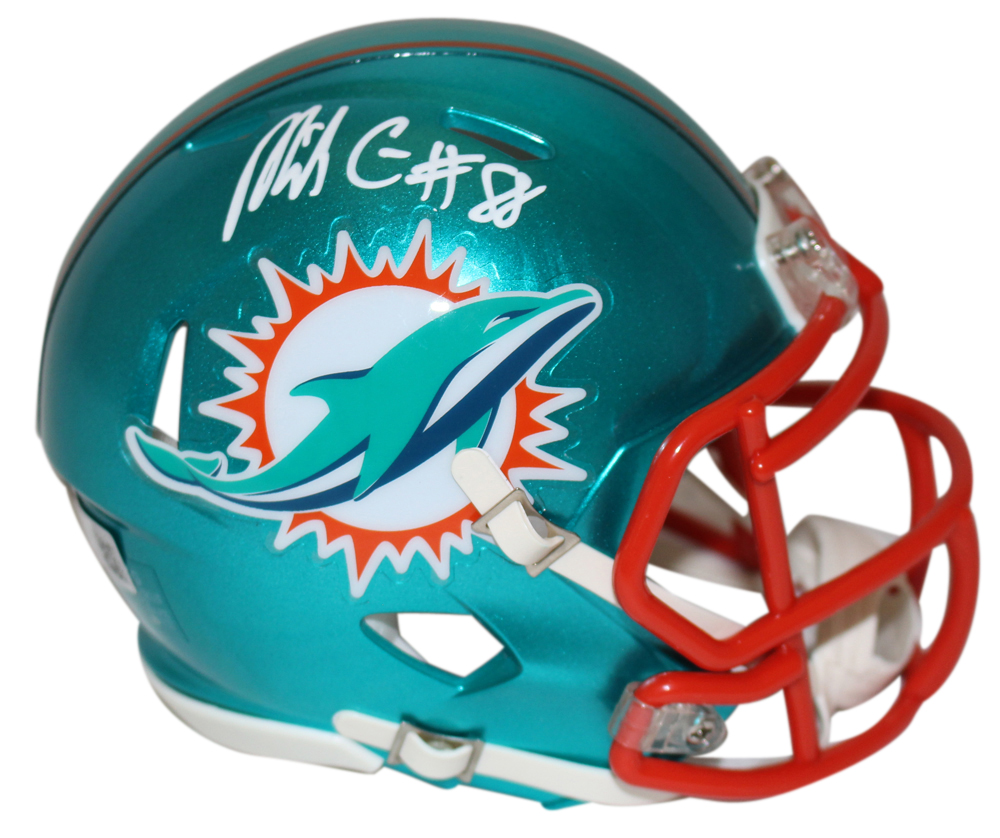Mike Gesicki Autographed Miami Dolphins Flash Mini Helmet Beckett