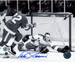 Eddie Giacomin Autographed/Signed New York Rangers 8x10 Photo Beckett 57317