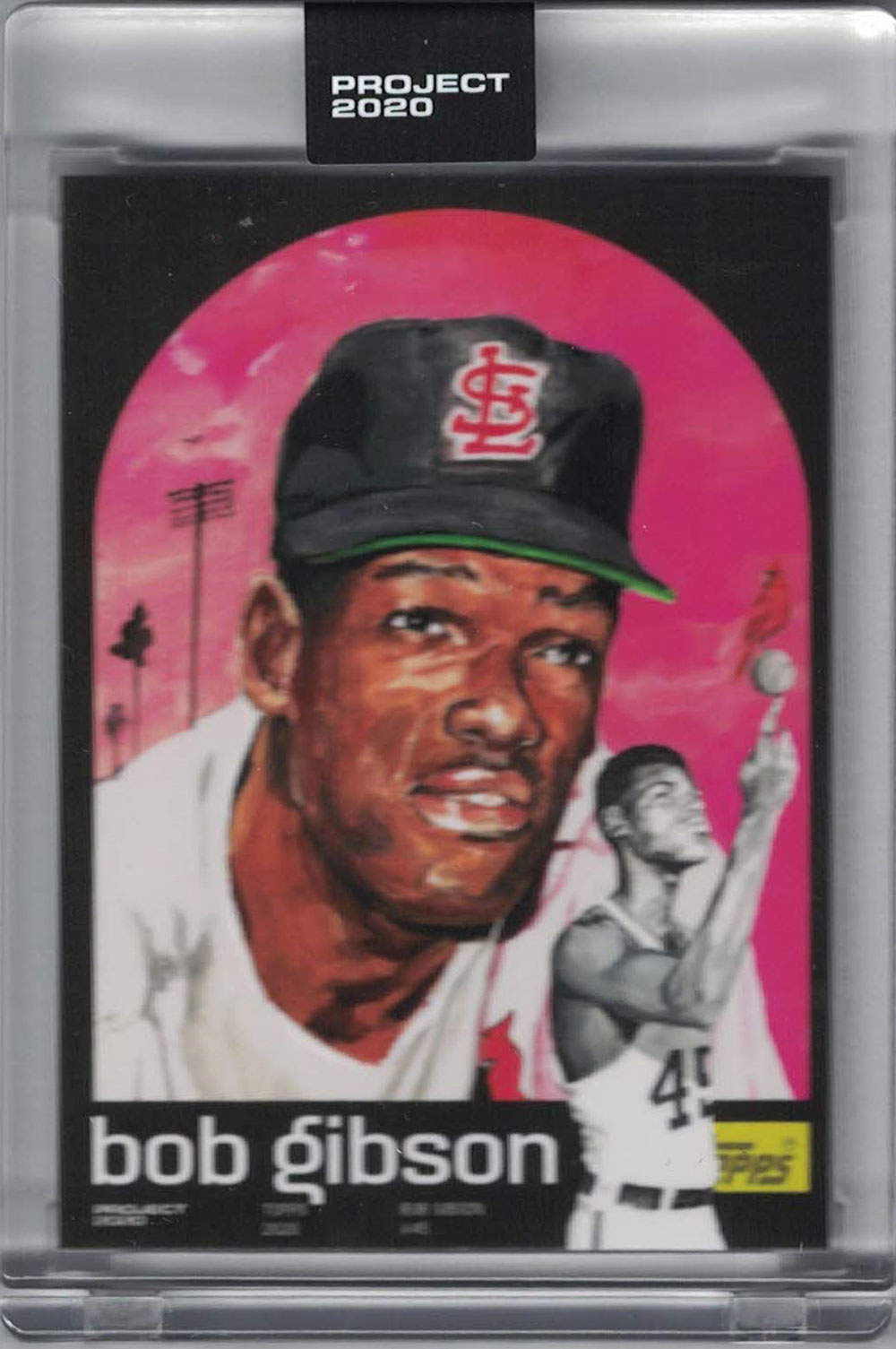 Bob Gibson St Louis Cardinals 2020 Topps Project #202 Artist Trading Card 28569