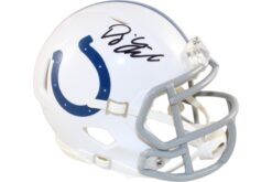 DJ Giddens Signed Indianapolis Colts Speed Mini Helmet Beckett Witness 51651