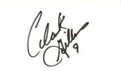 Clark Gillies Autographed New York Islanders Index Card Beckett 45318
