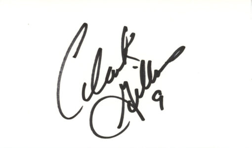 Clark Gillies Autographed New York Islanders Index Card Beckett 45318