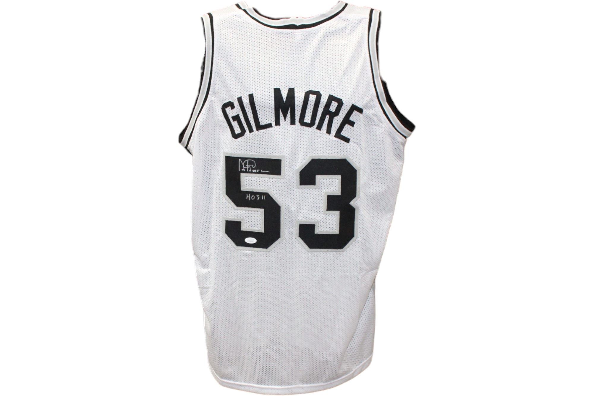 Artis Gilmore Autographed/Signed Pro Style White Jersey HOF JSA 