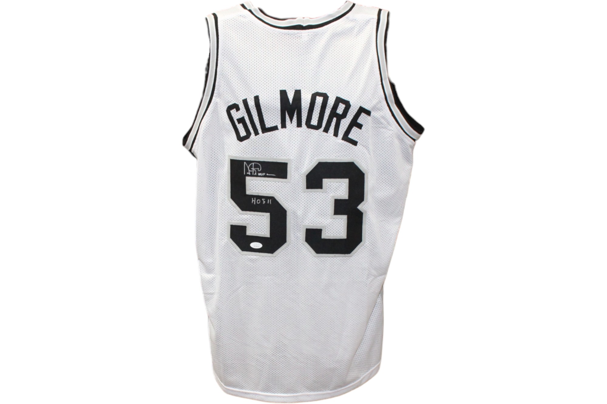 Artis Gilmore Autographed/Signed Pro Style White Jersey HOF JSA