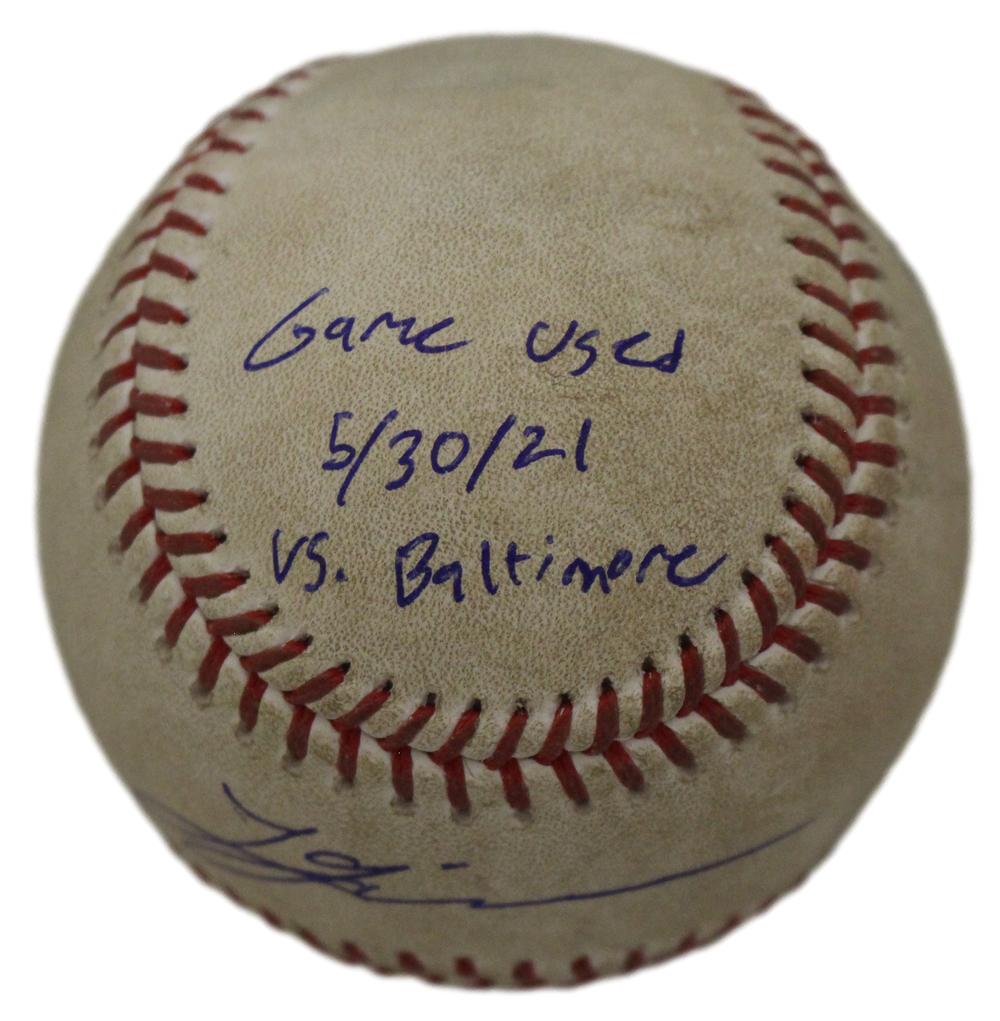Lucas Giolito Autographed Game Used OML Baseball White Sox MLB