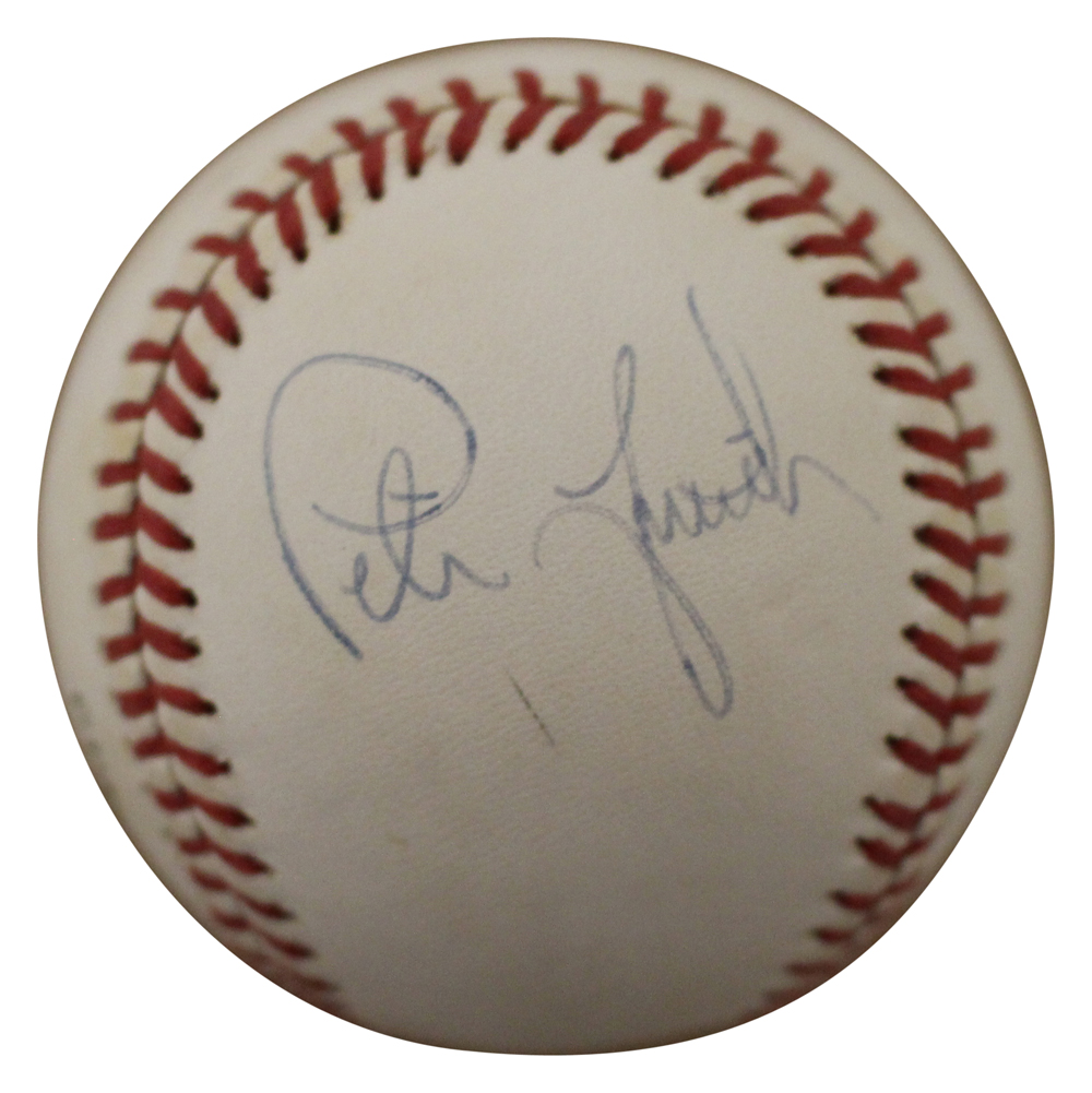 Tom Glavine & Peter Smith Autographed Atlanta Braves OML Baseball BAS 13340