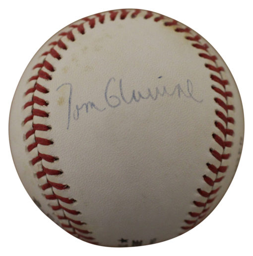 Tom Glavine & Peter Smith Autographed Atlanta Braves OML Baseball BAS 13340