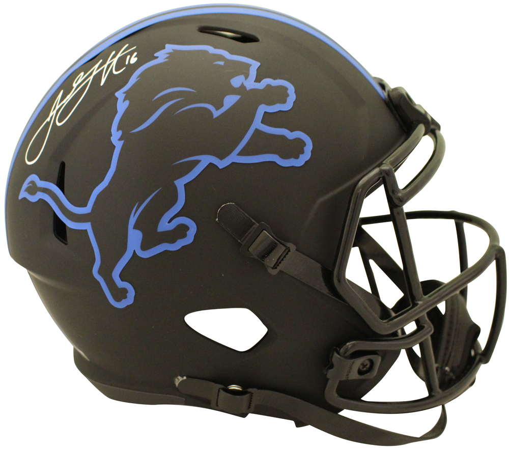 Jared Goff Autographed/Signed Detroit Lions FS Eclipse Helmet FAN