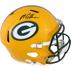 Matthew Golden Autographed Green Bay Packers F/S Helmet Beckett Witness 51624