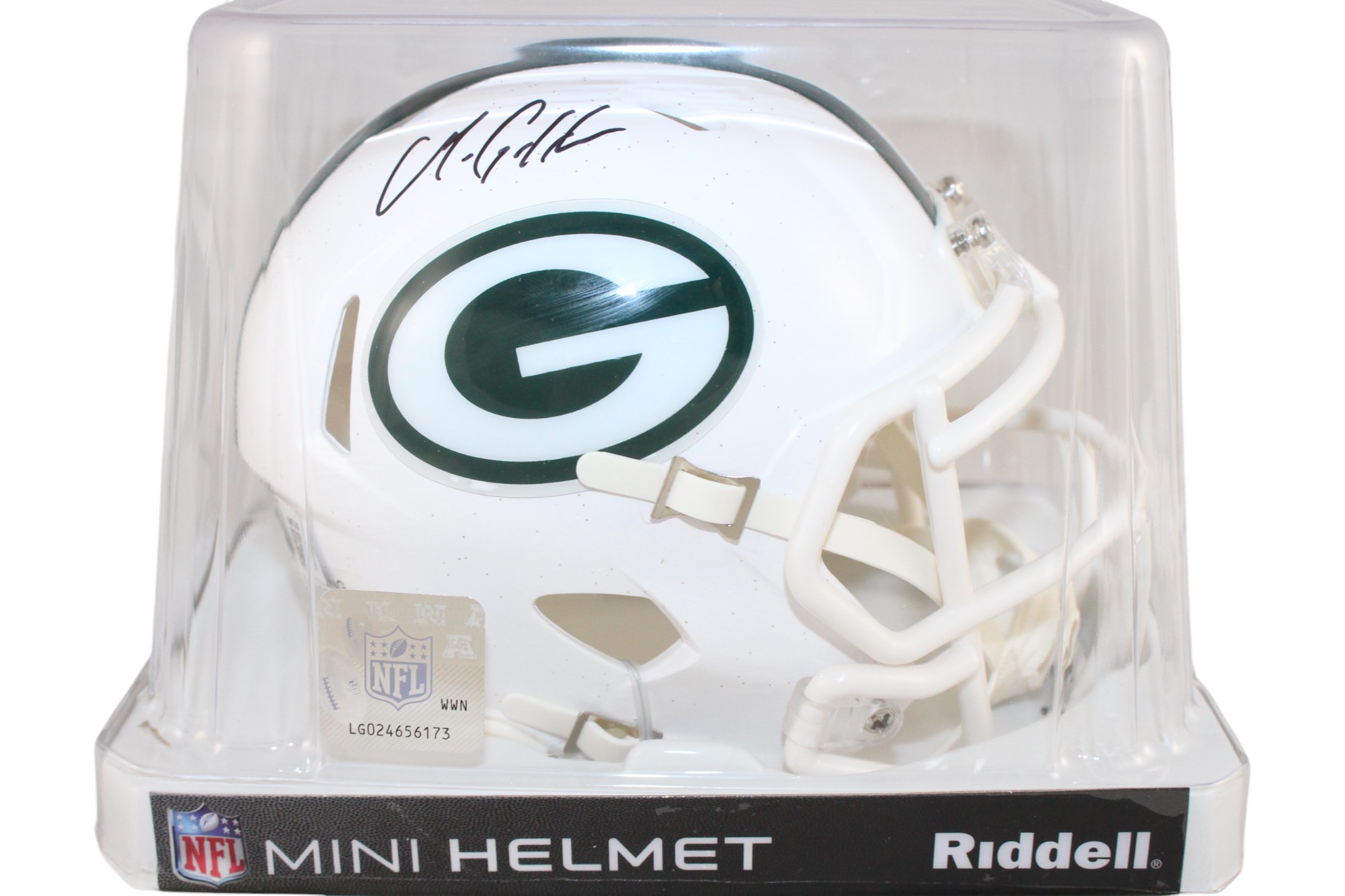 Matthew Golden Autographed Green Bay Packers 24 Alt Mini Helmet Beckett 51646 5 Matthew Golden Autographed Green Bay Packers 24 Alt Mini Helmet Beckett 51646