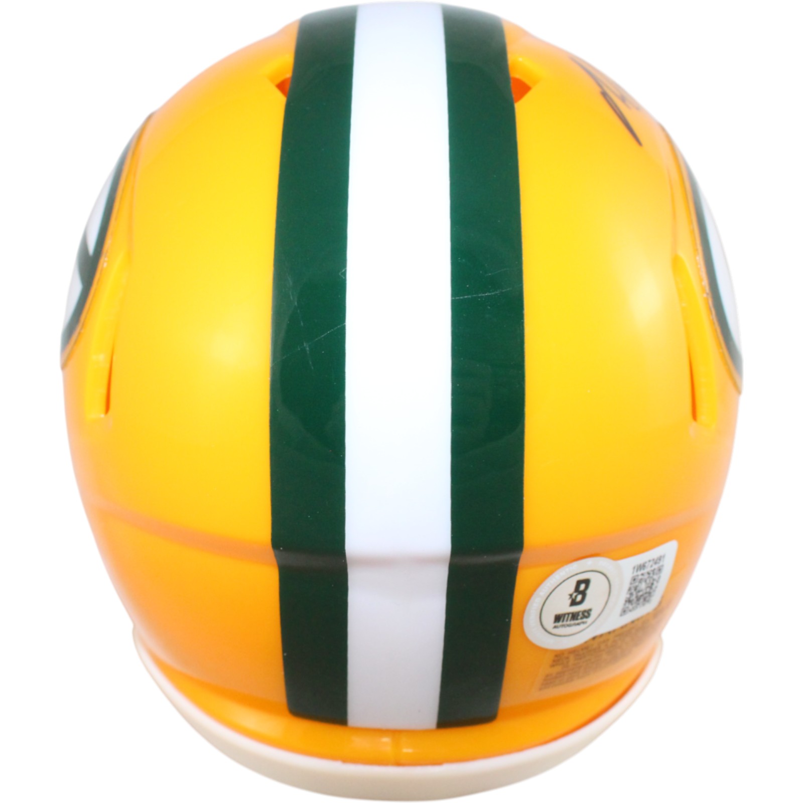 Matthew Golden Autographed Green Bay Packers Spd Mini Helmet Beckett 51653 3 Matthew Golden Autographed Green Bay Packers Spd Mini Helmet Beckett 51653