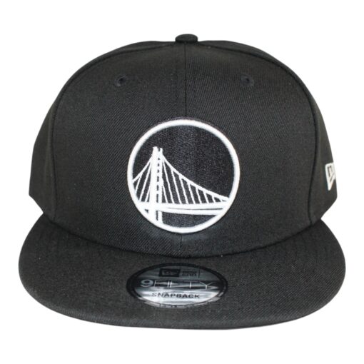 Golden State Warriors New Era Black 9Fifty Adjustable Snapback Hat 50999
