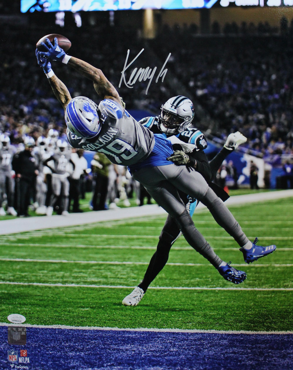 Kenny Golladay Autographed/Signed Detroit Lions 16x20 Photo JSA 28015 PF