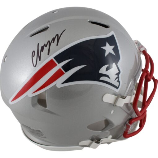 Christian Gonzalez Autographed New England Patriots Pro Helmet Beckett 49137