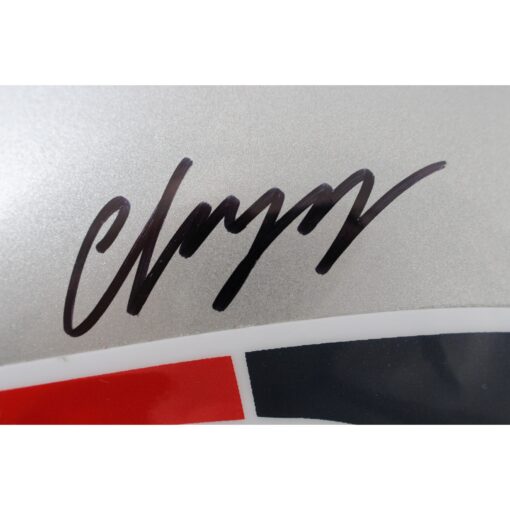 Christian Gonzalez Autographed New England Patriots Pro Helmet Beckett 49137