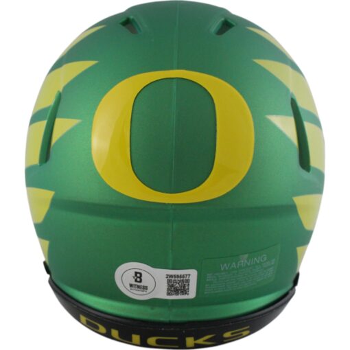 Christian Gonzalez Autographed Oregon Ducks Green Wing Mini Helmet Beckett 49144