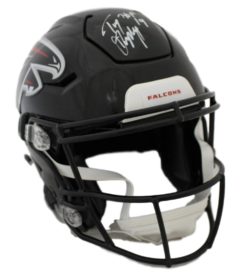 Tony Gonzalez Autographed Atlanta Falcons SpeedFlex Helmet HOF BAS 20659