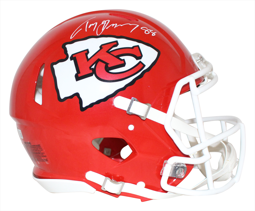 Tony Gonzalez Autographed Kansas City Chiefs Authentic Speed Helmet BAS 32147
