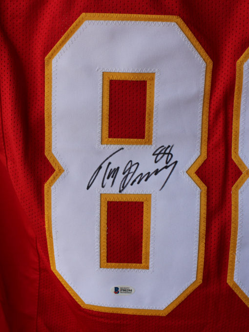 Tony Gonzalez Autographed Kansas City Chiefs Red XL Jersey BAS 20772