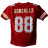 Tony Gonzalez Autographed Kansas City Chiefs Red XL Jersey HOF BAS 20742