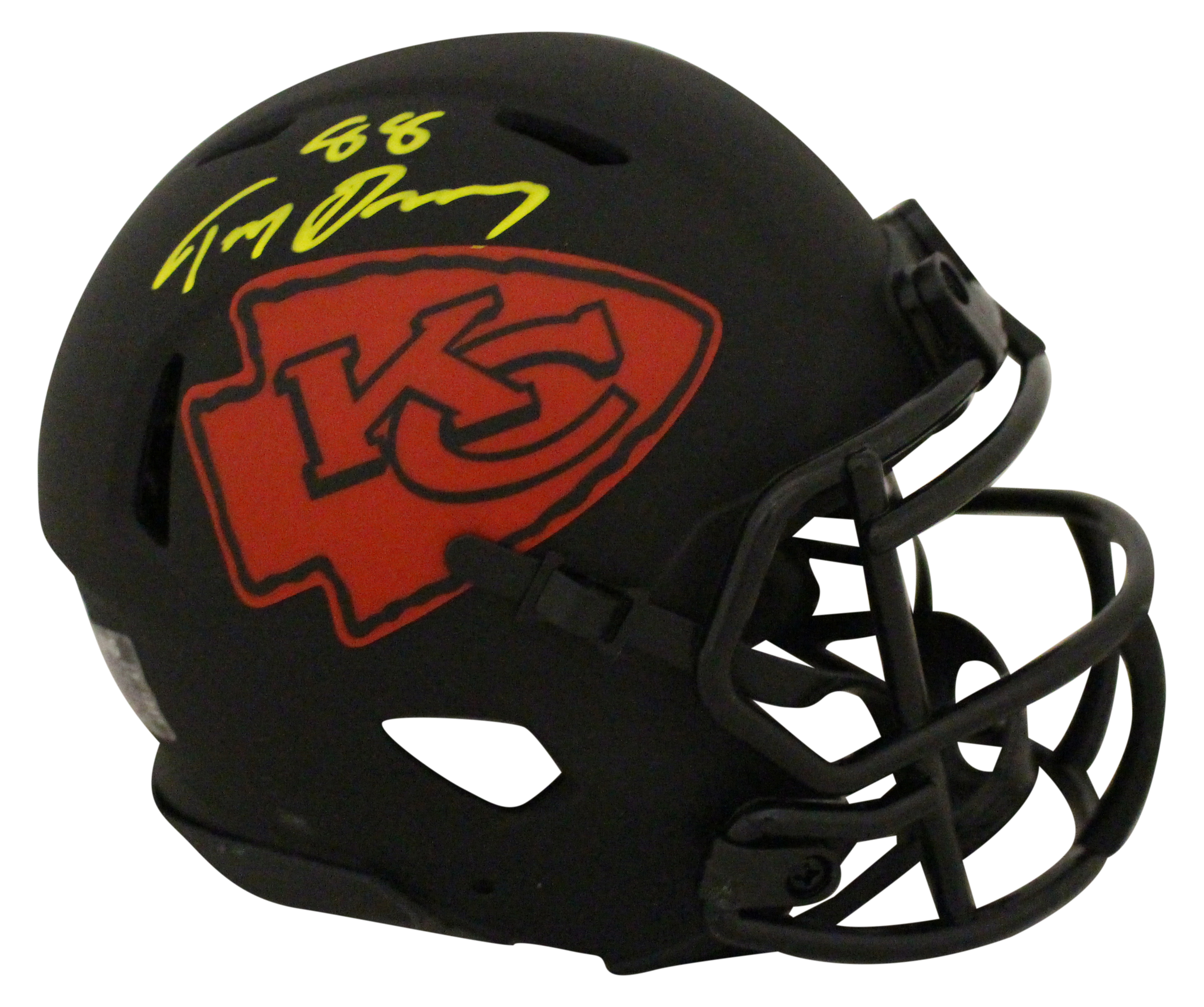 Tony Gonzalez Autographed Kansas City Chiefs Eclipse Mini Helmet BAS 28919