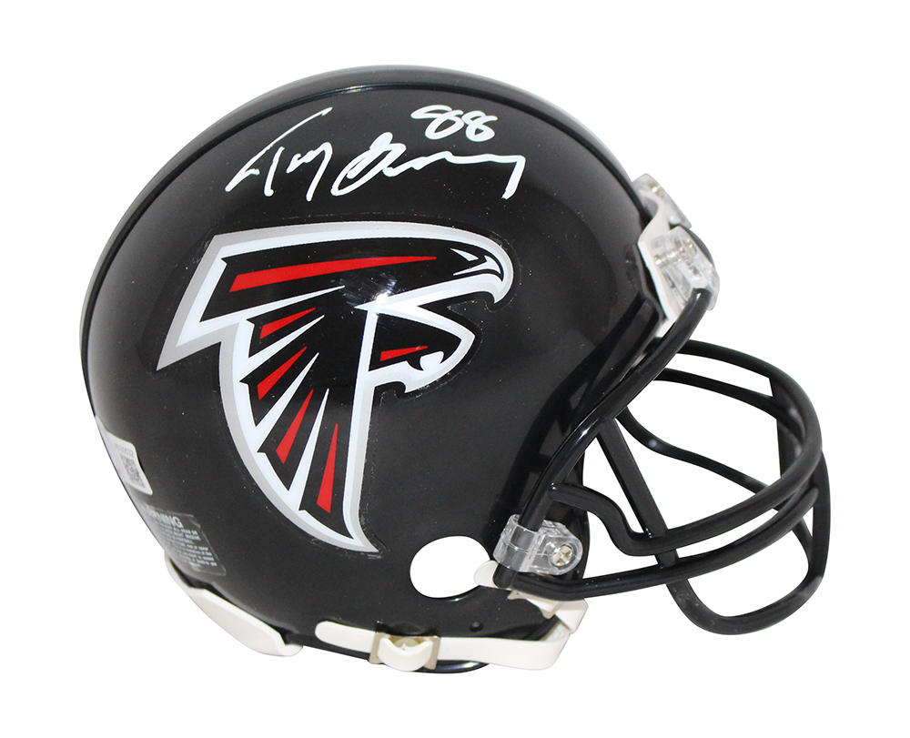 Tony Gonzalez Autographed Atlanta Falcons 03-19 Mini Helmet Beckett BAS 32155