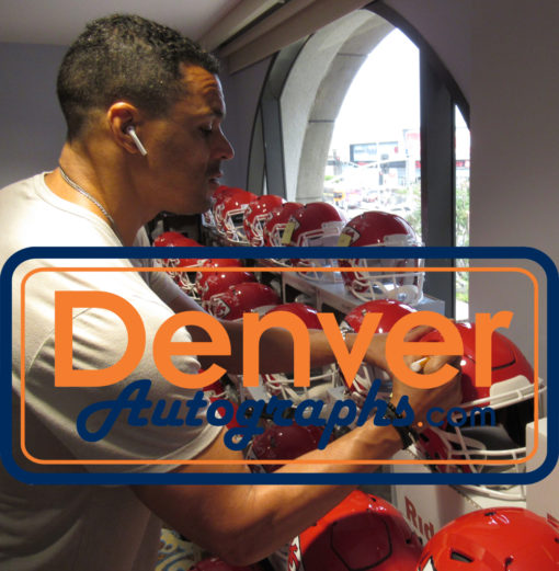 Tony Gonzalez Autographed Kansas City Chiefs SpeedFlex Helmet HOF BAS 20624