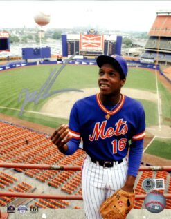 Dwight Gooden Autographed/Signed New York Mets 8x10 Photo Beckett Witness 49730