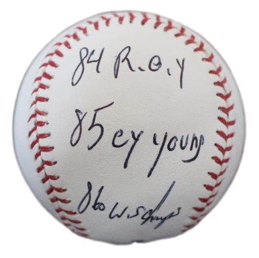 Dwight Gooden Autographed/Signed New York Mets OML Baseball 3 Insc JSA 24682
