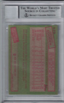 Dwight Gooden Signed New York Mets 1985 Topps Trading Card BAS 10 Slab 28526