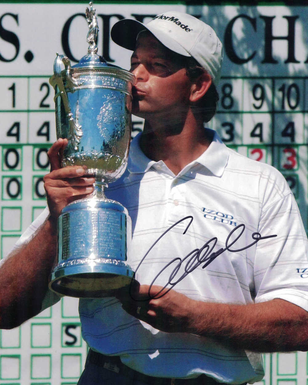 Retief Goosen Autographed/Signed US Open Golf 8x10 Photo 30328