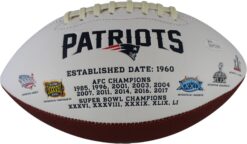 Josh Gordon Autographed/Signed New England Patriots Logo Football JSA 59382
