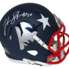 Josh Gordon Autographed New England Patriots AMP Mini Helmet JSA 25394