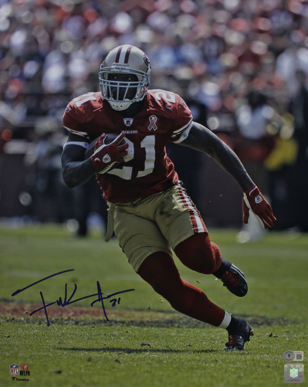 frank gore autographed football