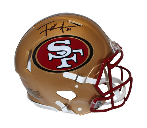 Frank Gore Signed San Francisco 49ers 96-08 Authentic Speed Helmet BAS