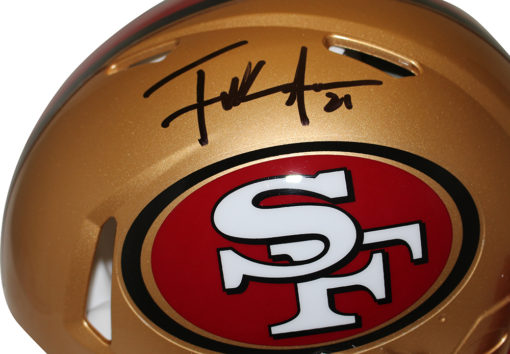 Frank Gore Signed San Francisco 49ers 96-08 Authentic Speed Helmet BAS