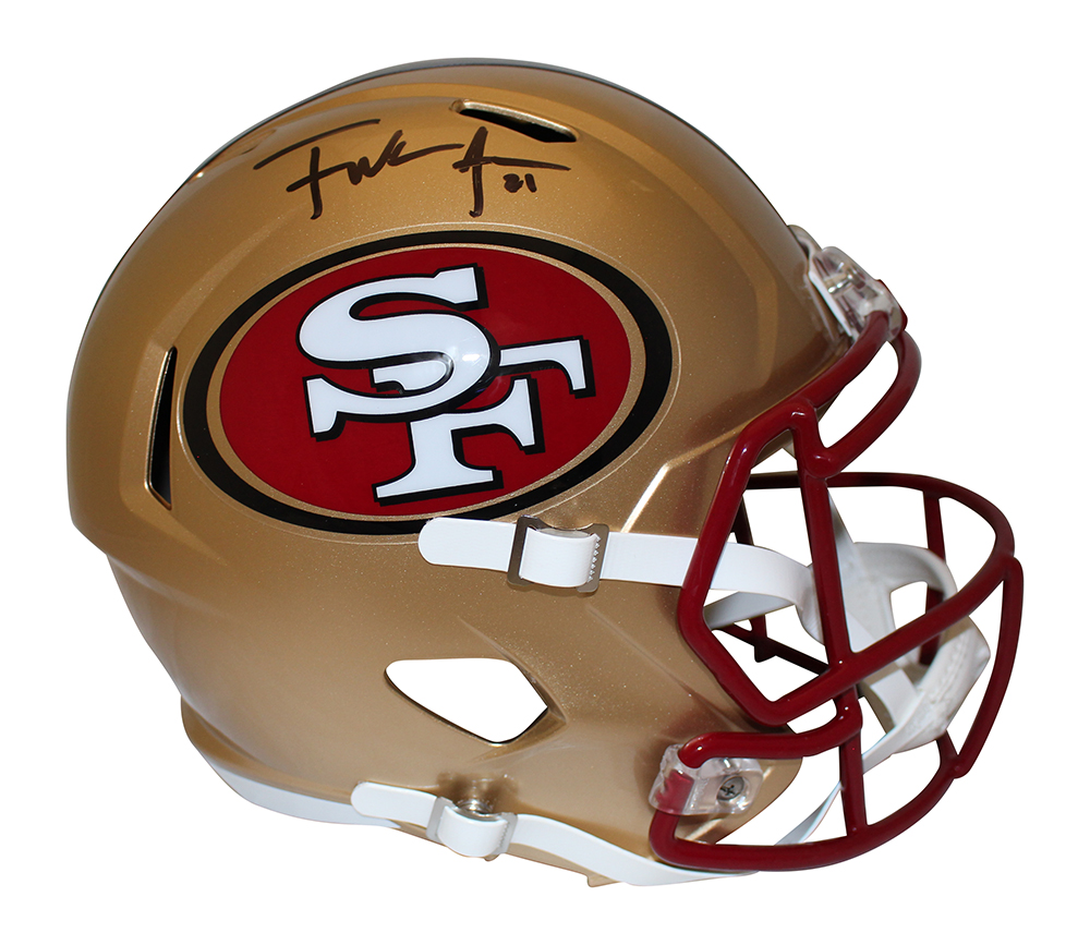 Frank Gore Signed San Francisco 49ers F/S 1996-08 Speed Helmet Beckett