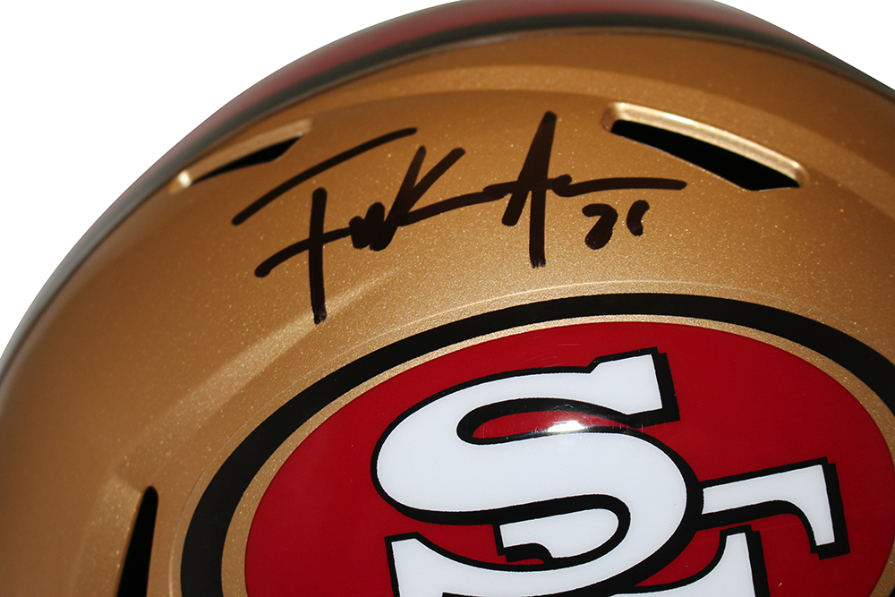 Frank Gore Autographed San Francisco 49ers F/S Speed Helmet Beckett