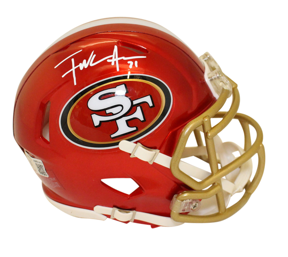 Frank Gore Autographed/Signed San Francisco 49ers Flash Mini Helmet BAS