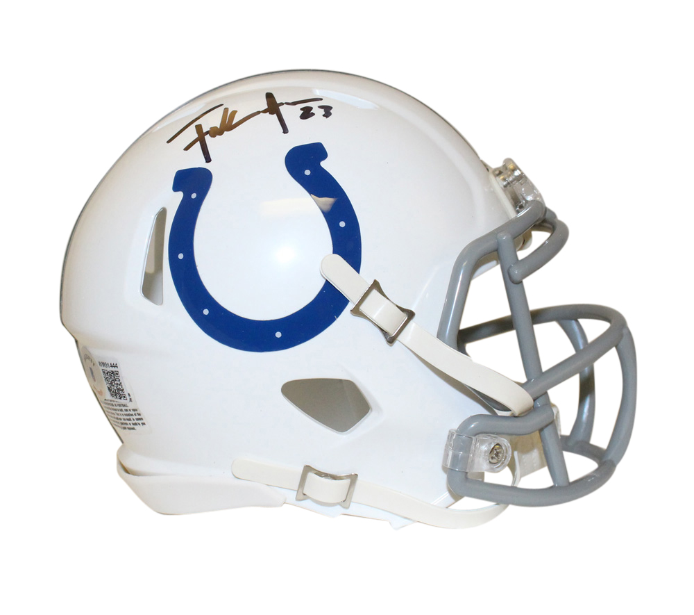 Frank Gore Autographed Indianapolis Colts Speed Mini Helmet Beckett BAS