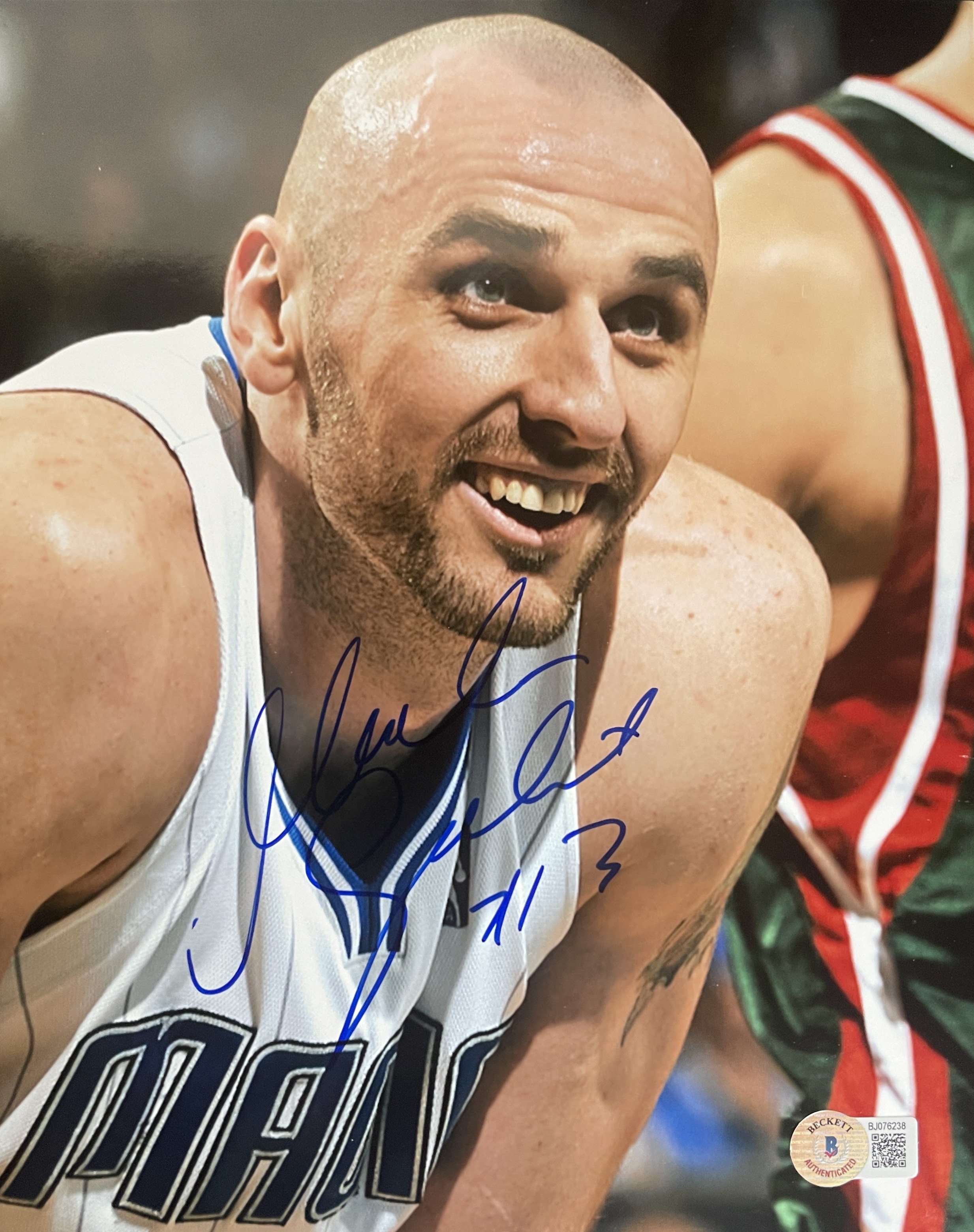 Jason Kidd Autographed Dallas Mavericks 8x10 Photo BAS 