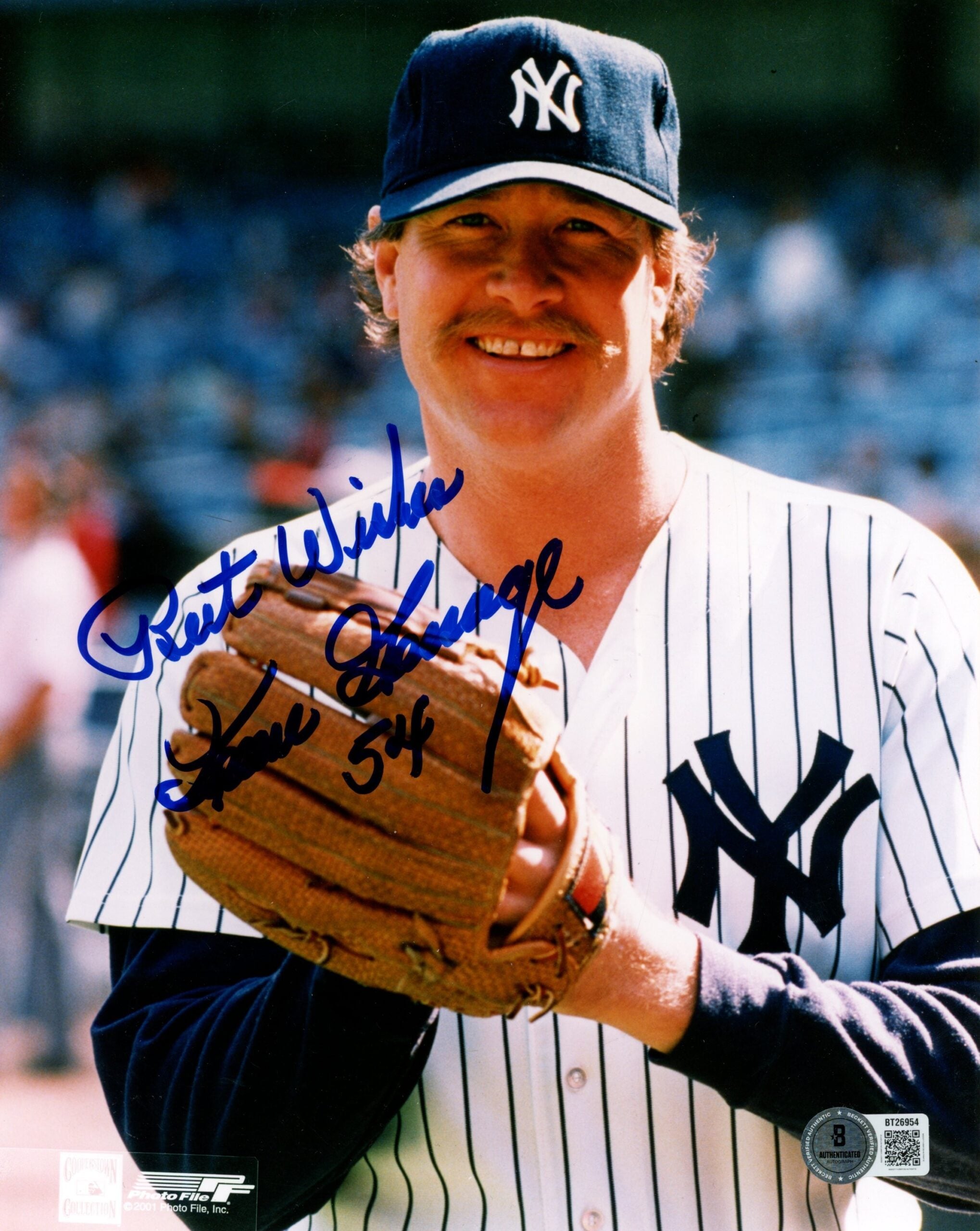 Goose Gossage Autographed/Signed New York Yankees 8x10 Photo Best Wishes 57874 1 Goose Gossage Autographed/Signed New York Yankees 8x10 Photo Best Wishes 57874