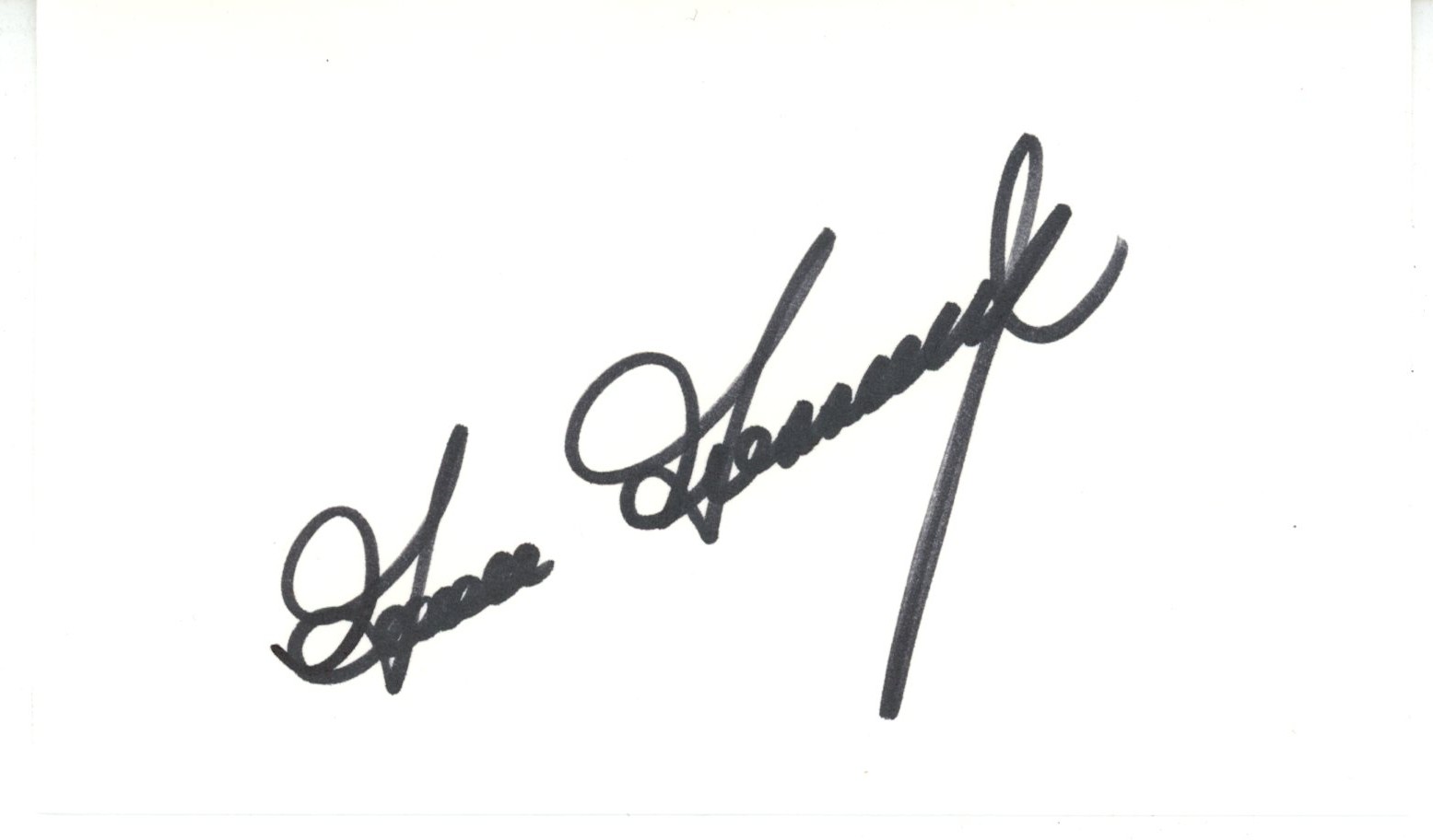 Goose Gossage Autographed/Signed New York Yankees Index Card Beckett 56531