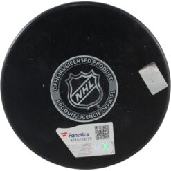 Yanni Gourde Autographed/Signed Seattle Kraken Logo Puck Fanatics 53812