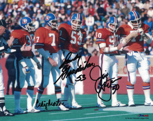 Craig Morton & Jim Ryan Autographed/Signed Denver Broncos 8x10 Photo 12501