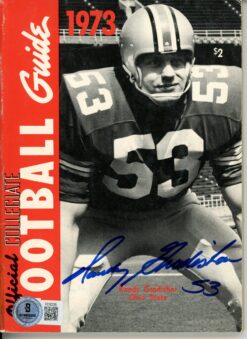 Randy Gradishar Autographed Ohio State Buckeyes 1973 CFB Guide Beckett 56220