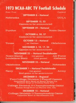 Randy Gradishar Autographed Ohio State Buckeyes 1973 CFB Guide Beckett 56220